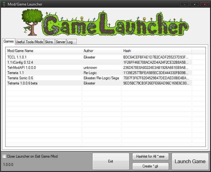 Программа Terraria Game Launcher